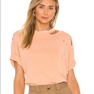 Free People Rubi T-Shirt in Peach Pit